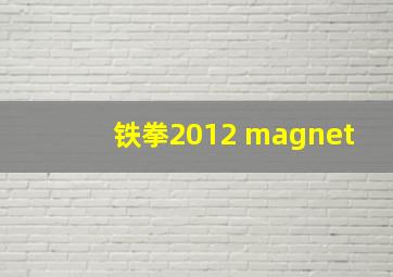 铁拳2012 magnet